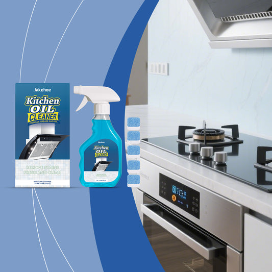 Jakehoe Kitchen Grease Cleaner Range Hood Stove Grease Stain Remover Easy Clean Household Cleaner