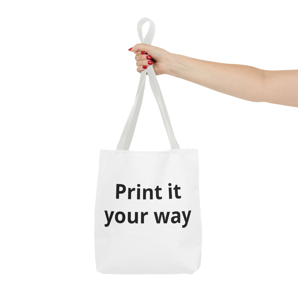 Custom Print Tote Bag — "Print it your way" All-Over-Print Canvas Tote
