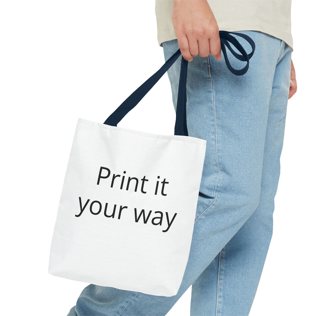 Custom Print Tote Bag — "Print it your way" All-Over-Print Canvas Tote
