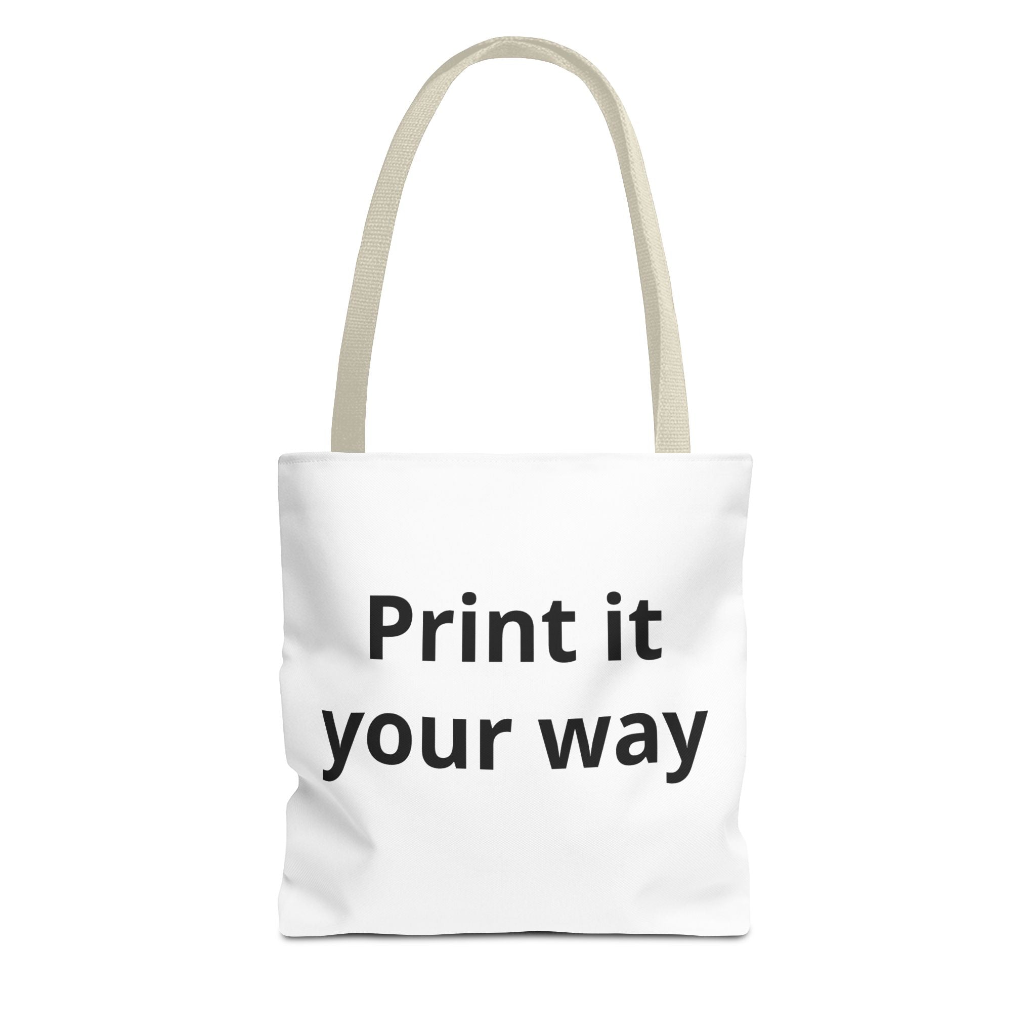 Custom Print Tote Bag — "Print it your way" All-Over-Print Canvas Tote