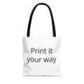 Custom Print Tote Bag — "Print it your way" All-Over-Print Canvas Tote