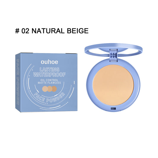 Ouhoe Finishing Powder Flawless Long-Lasting Not Easy to Makeup Makeup Powder Cake Natural Lightweight Breathable Finishing Powder