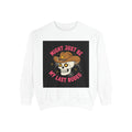 Sweatshirt — Night Just Be My Last Rodeo Skull Cowboy Graphic