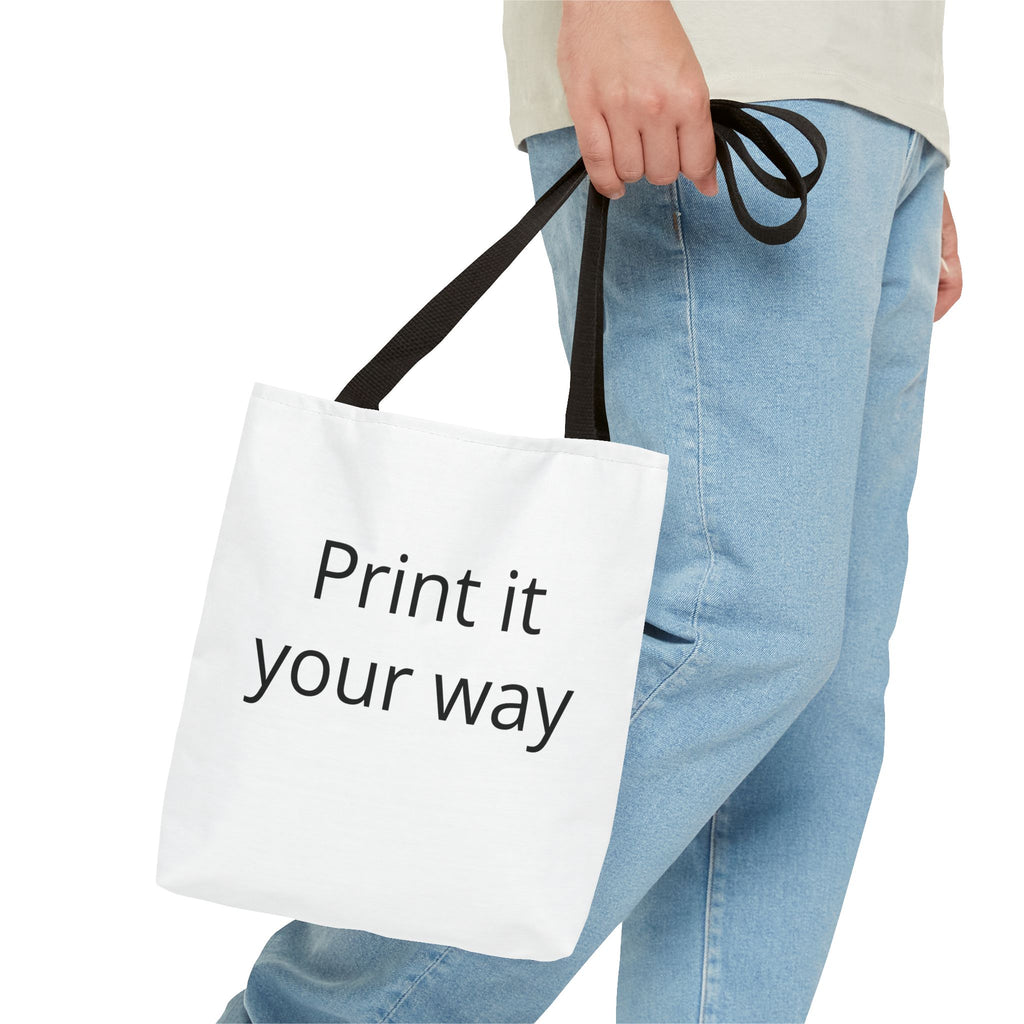 Custom Print Tote Bag — "Print it your way" All-Over-Print Canvas Tote