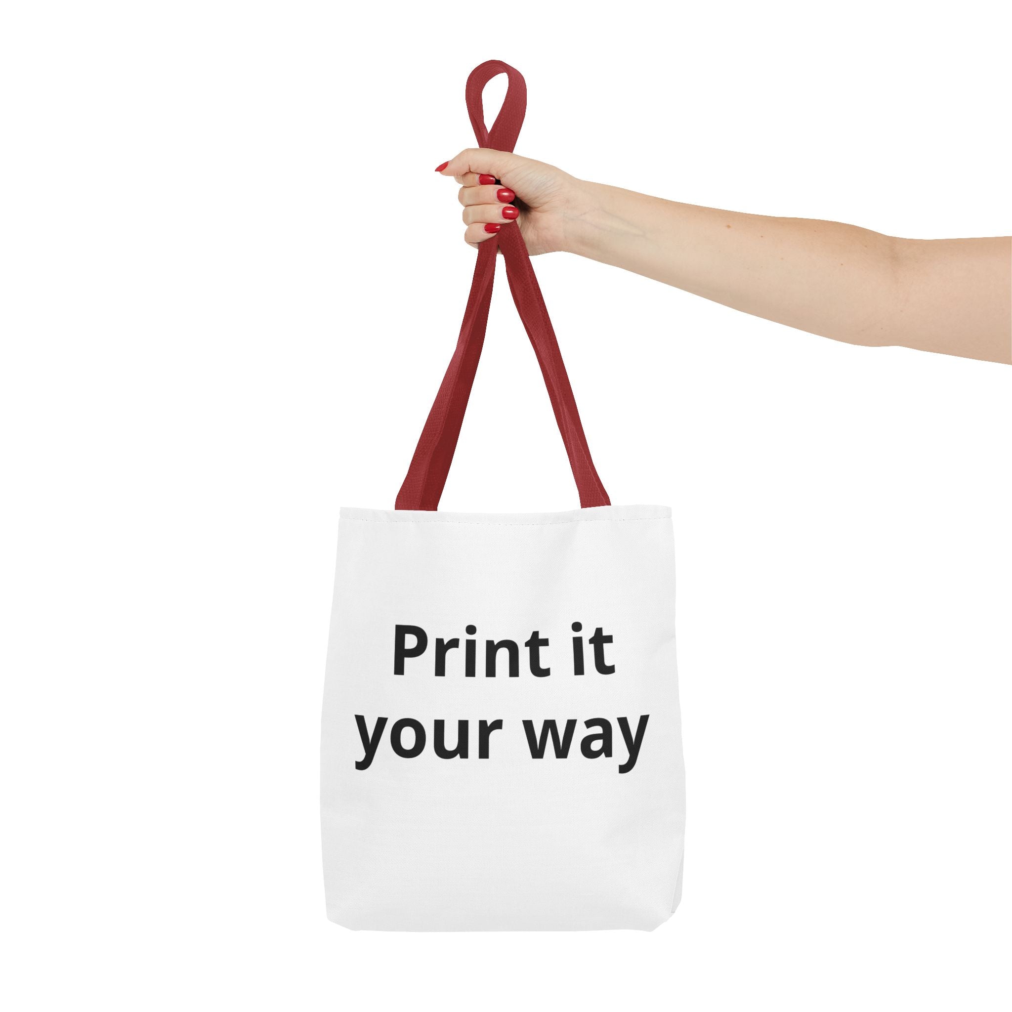 Custom Print Tote Bag — "Print it your way" All-Over-Print Canvas Tote