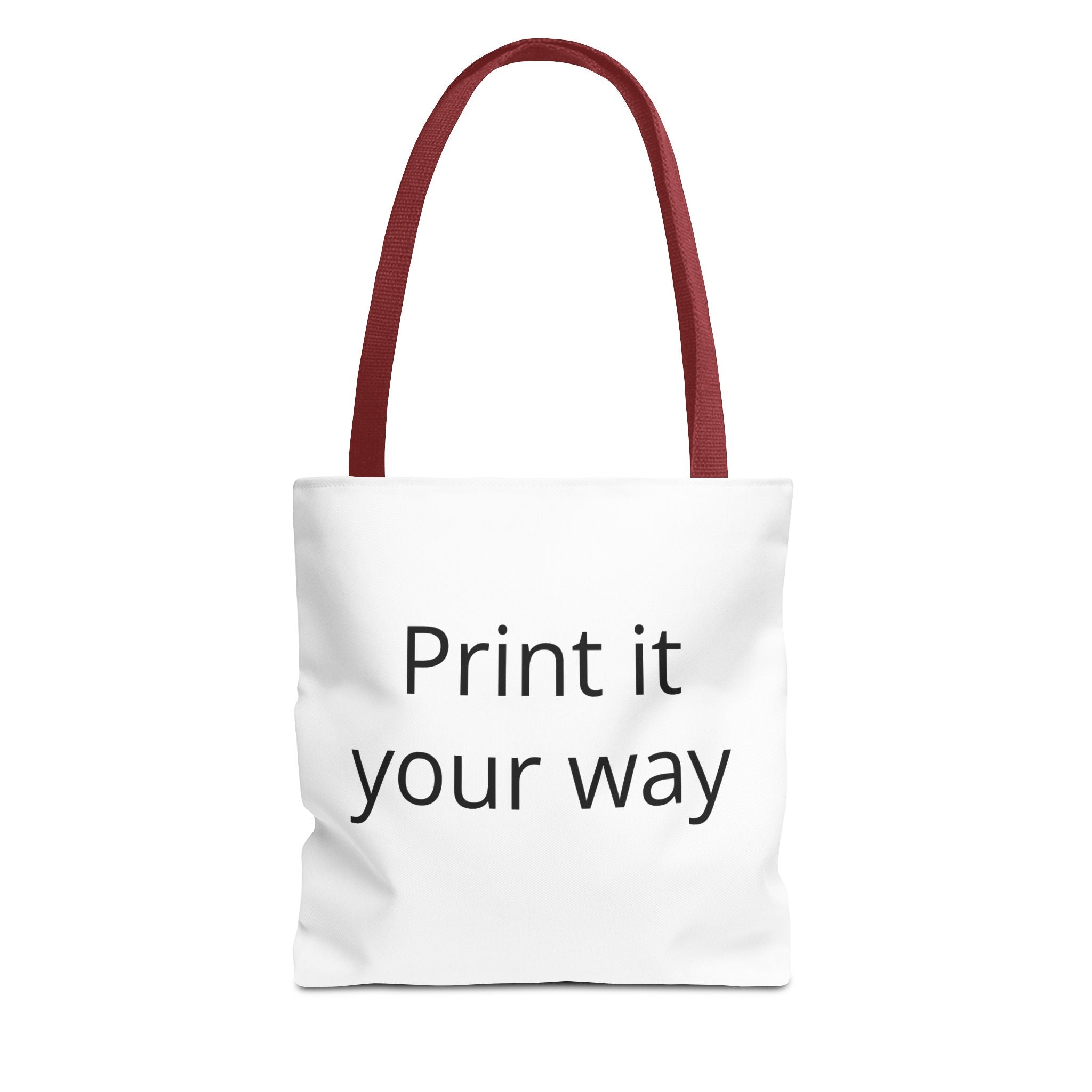Custom Print Tote Bag — "Print it your way" All-Over-Print Canvas Tote