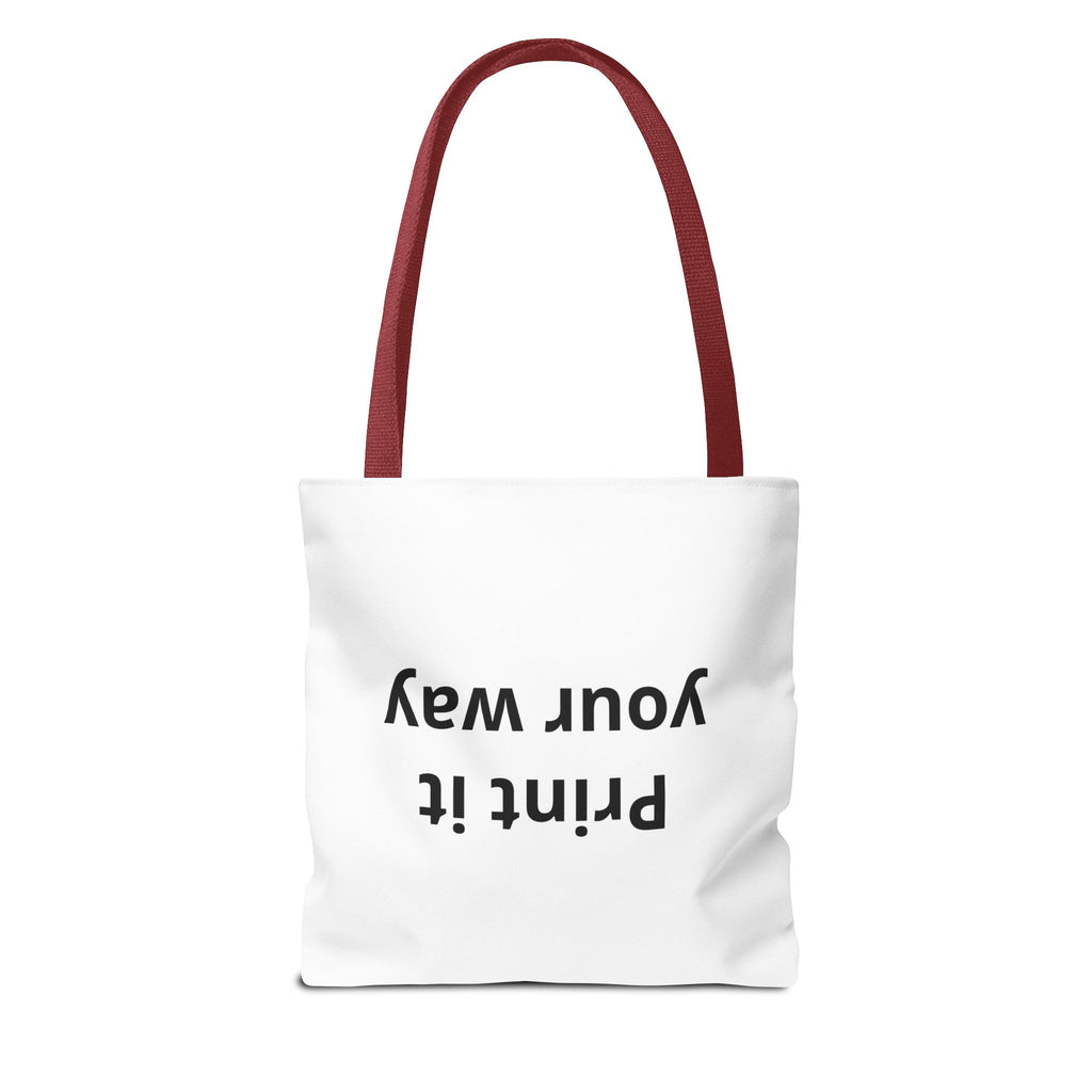 Custom Print Tote Bag — "Print it your way" All-Over-Print Canvas Tote