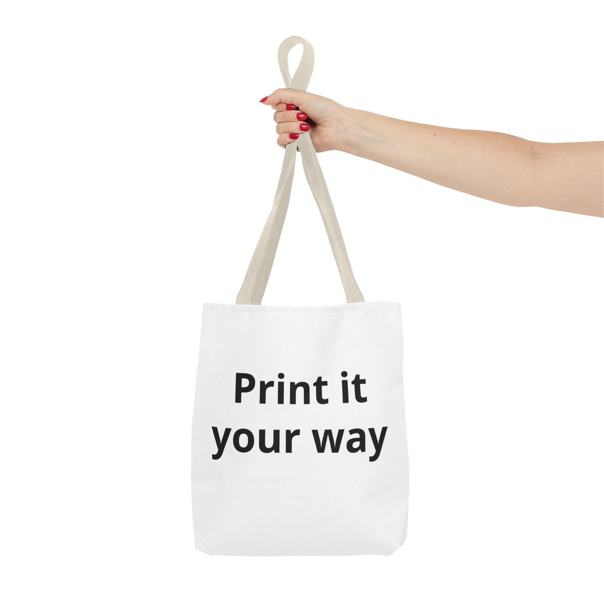 Custom Print Tote Bag — "Print it your way" All-Over-Print Canvas Tote
