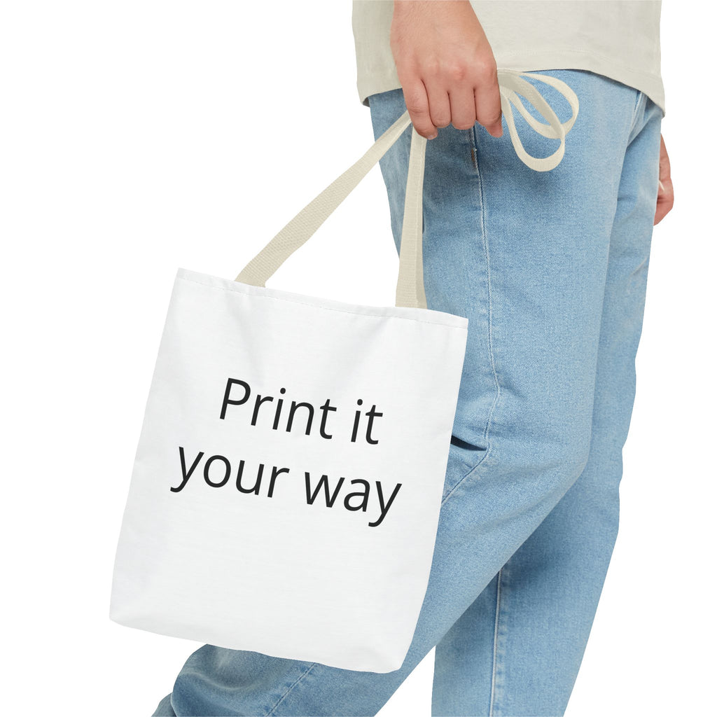 Custom Print Tote Bag — "Print it your way" All-Over-Print Canvas Tote