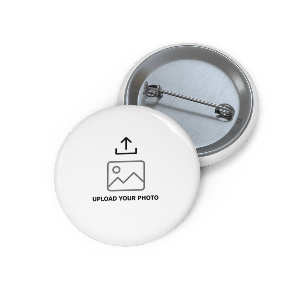 Custom Photo Pin Buttons — Personalized Round Photo Button Pins for Jackets, Bags & Events