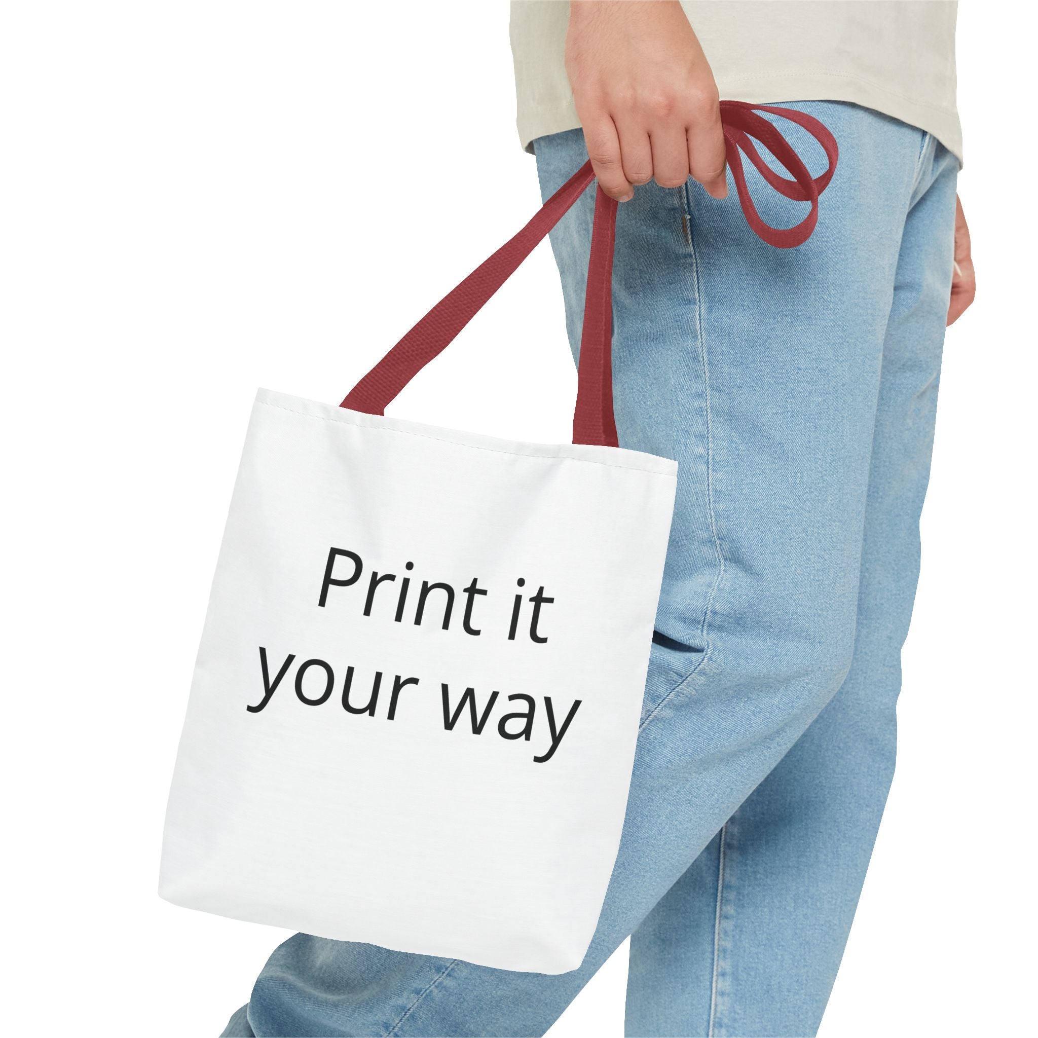 Custom Print Tote Bag — "Print it your way" All-Over-Print Canvas Tote