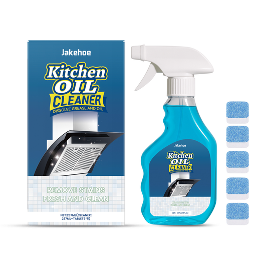 Jakehoe Kitchen Grease Cleaner Range Hood Stove Grease Stain Remover Easy Clean Household Cleaner