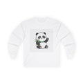 Panda with Bamboo Long Sleeve Tee — Cute Cartoon Panda Design