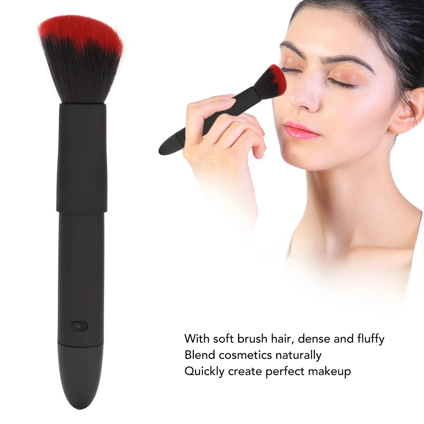Electric Makeup Brush 10 Gears Rechargeable Adjustable Multifunctional Waterproof Blush Brush