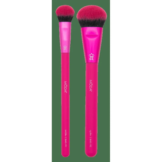 Vegan Makeup Brush Set Blending Buffing and Blurring Professional Quality Synthetic Brushes with Waterproof Handles Flawless