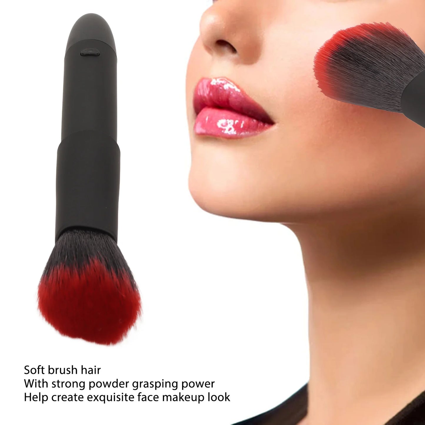 Electric Makeup Brush 10 Gears Rechargeable Adjustable Multifunctional Waterproof Blush Brush