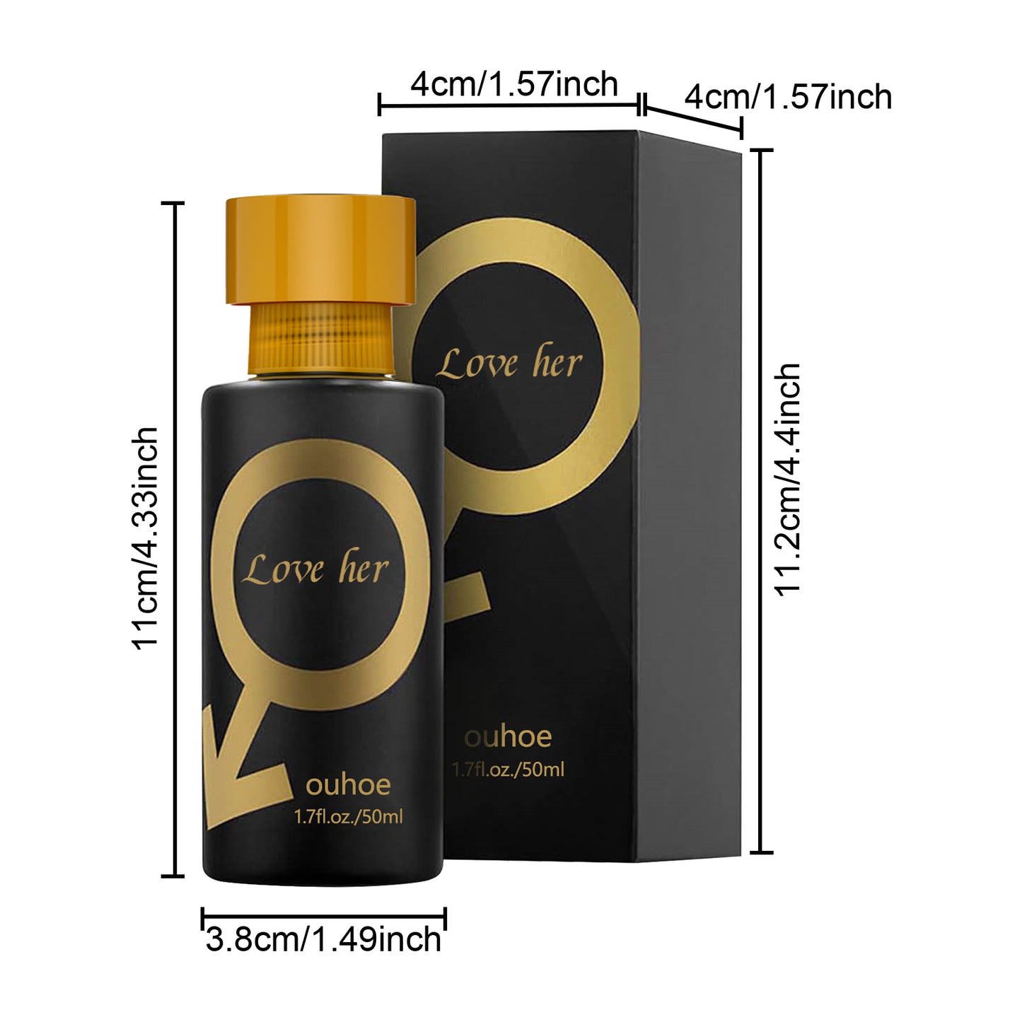 Ouhoe Charm Perfume Natural Fresh Niche Lasting Fragrance Portable Portable Couple Dating Atmosphere Perfume