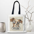 Canvas Tote Shopping Bag Dog