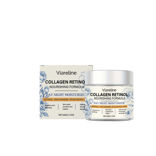 Viareline Retinol Moisturizing Cream Gentle Care Facial Skin Lubricating Elastic Tender Nourishing Moisturizing Cream
