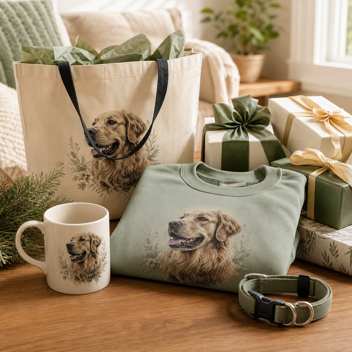 Personalized gifts for pet lovers in a cozy living room